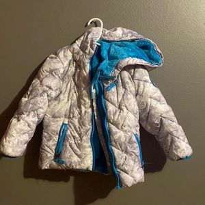 Snozu white/gray puffer jacket. Size 3T